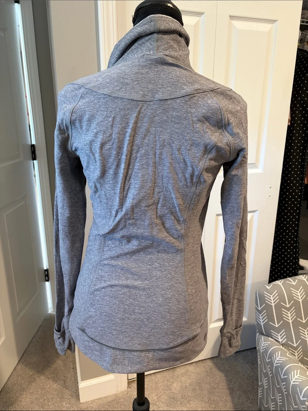lululemon athletica Heather Gray Quarter-Zip Pullover Hoodie
